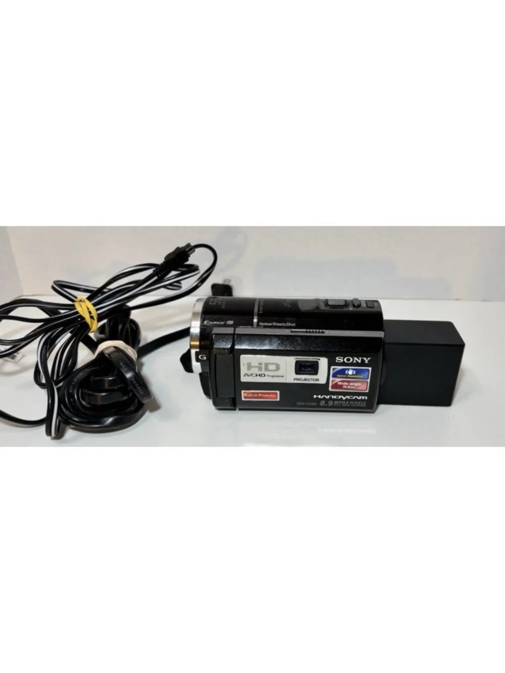 Sony Handycam HDR-PJ260V High Definition Camcorder 55x Zoom Battery + Battery